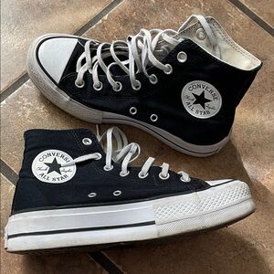 Converse Black and White High-Top Sneakers